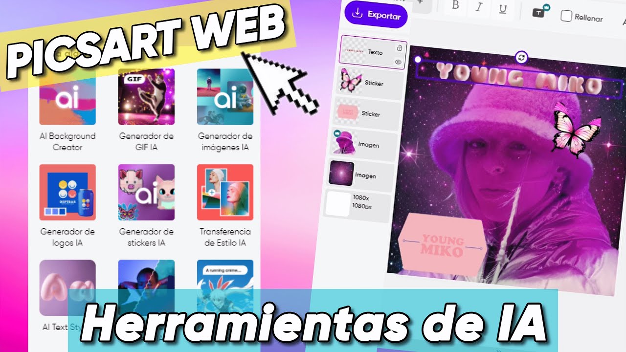 11 HERRAMIENTAS DE IA DE PICSART WEB | Editor de fotos online | PARTE 2