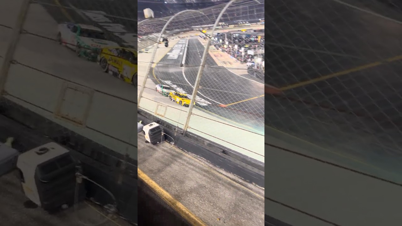 Brad Keselowski attempts the bump and run on Christopher Bell at Bristol #NASCAR #live #shorts