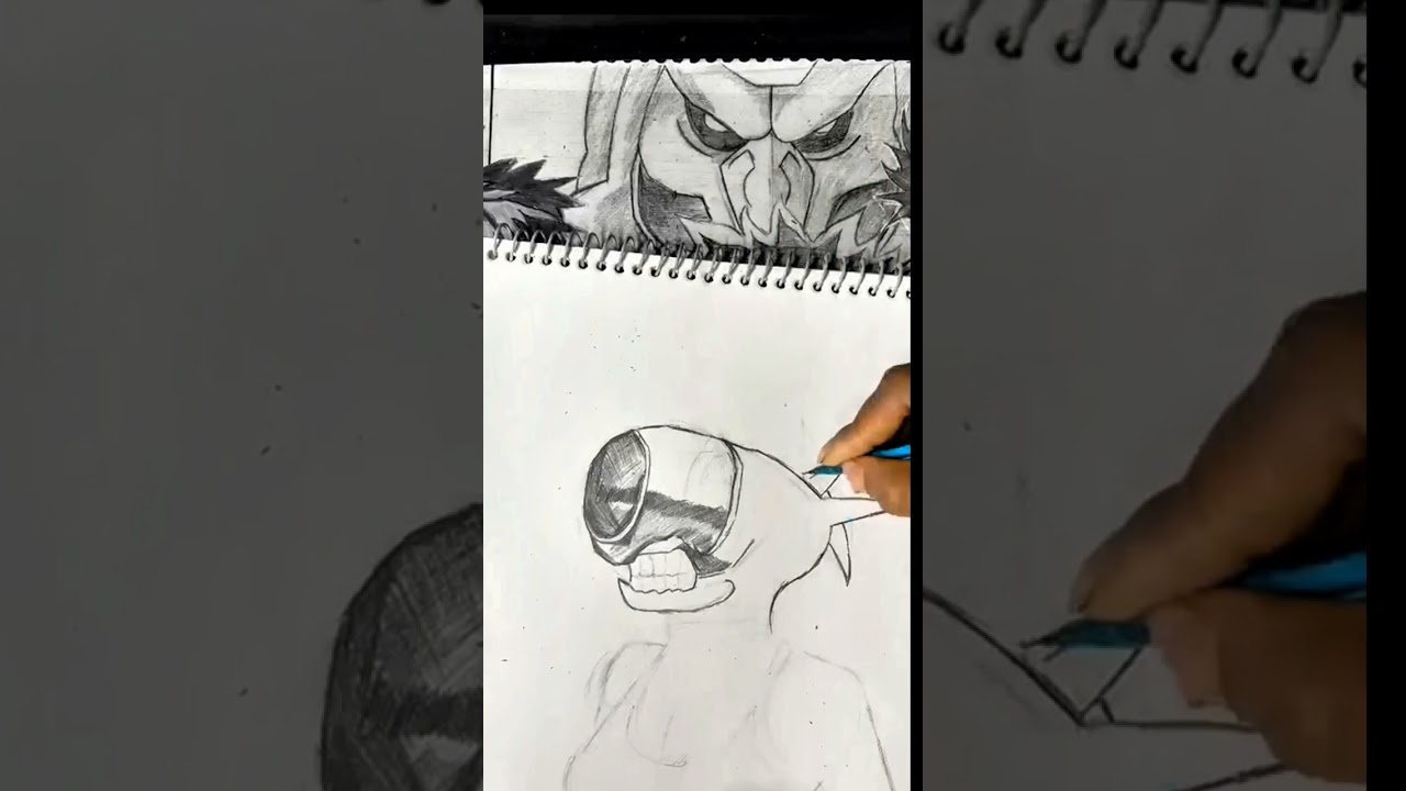 Reza Dark Skull Drawing 🔥 | Horror Art Speed Drawing 😈
