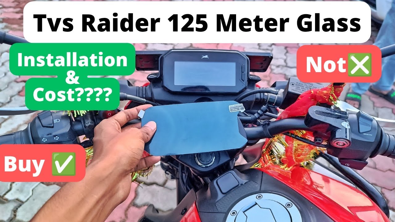 Tvs Raider 125 Meter Glass Installation।। Tvs Raider Modified।। #tvsraider #raider125 #tvsraider125