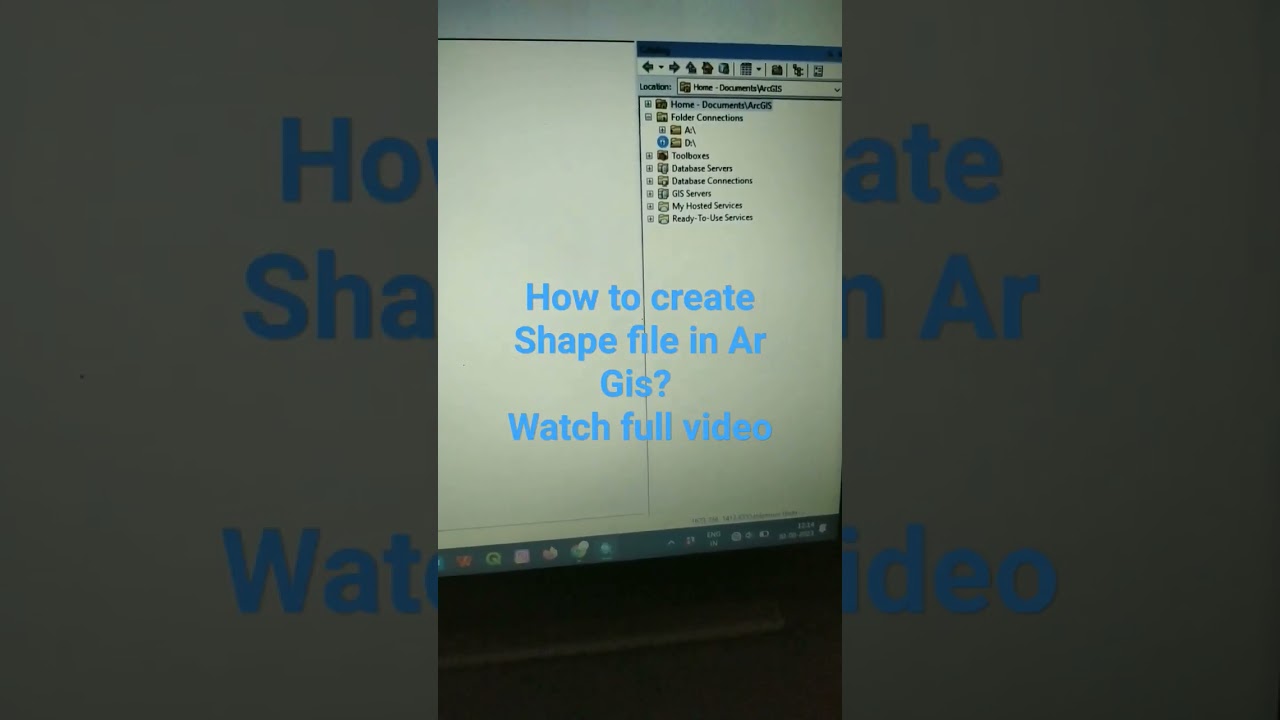 how to create shapfile in ArcGIS desktop