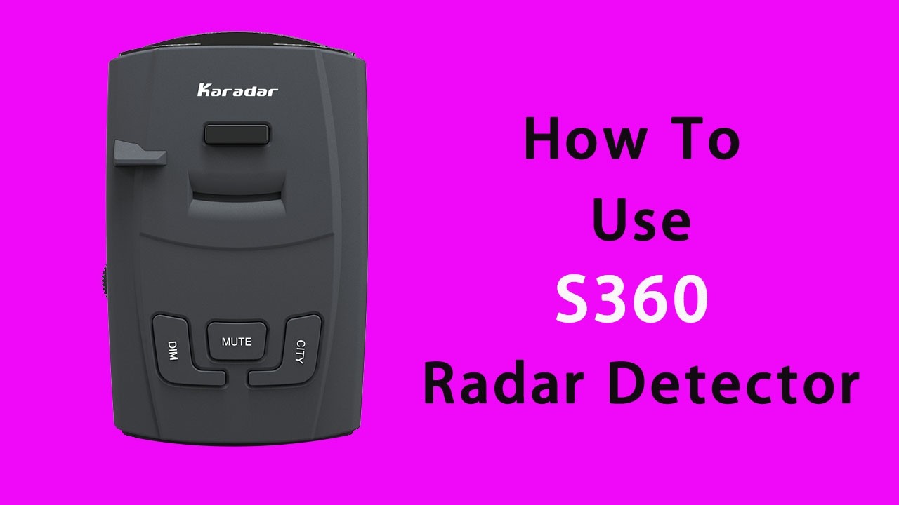 Advanced KARADAR S360 Radar Detector &ndash; Anti-Radar  Wide-Angle Recognition Police LaserEye