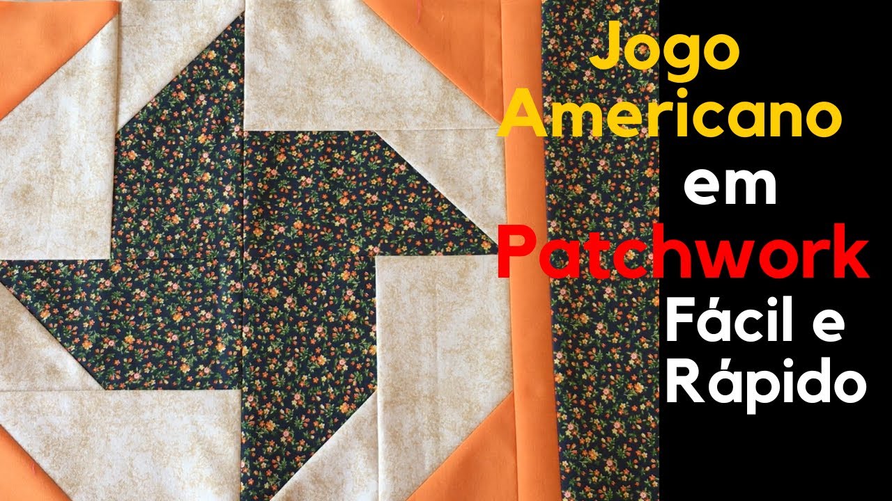 PATCHWORK | Jogo Americano em Patchwork | Fácil e Rápido