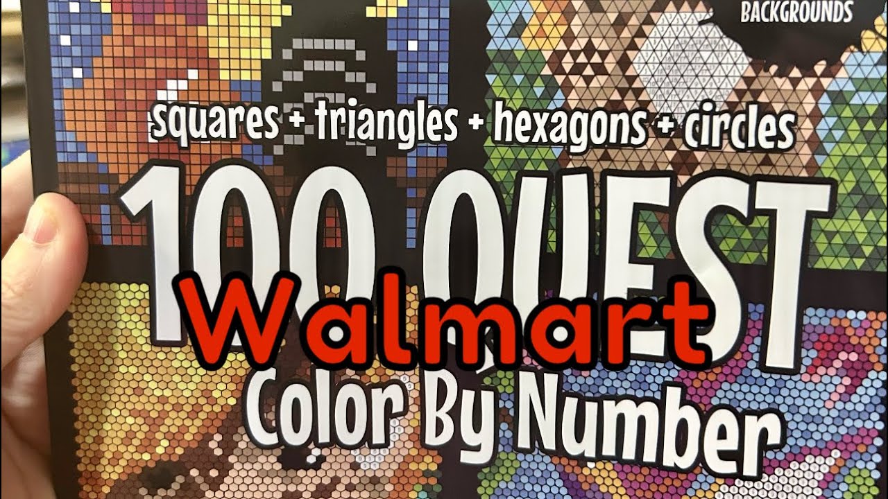100 Quest Color by Number Coloring Book from Wal-mart.Com @TheBeccajb