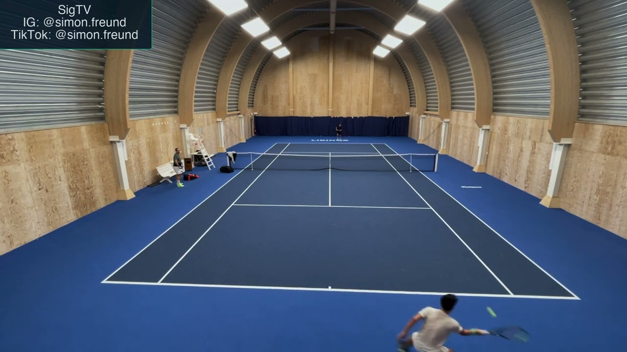 One of the hardest FH's off all time? - Practice points vs Robin Soderling (Former ATP #4)