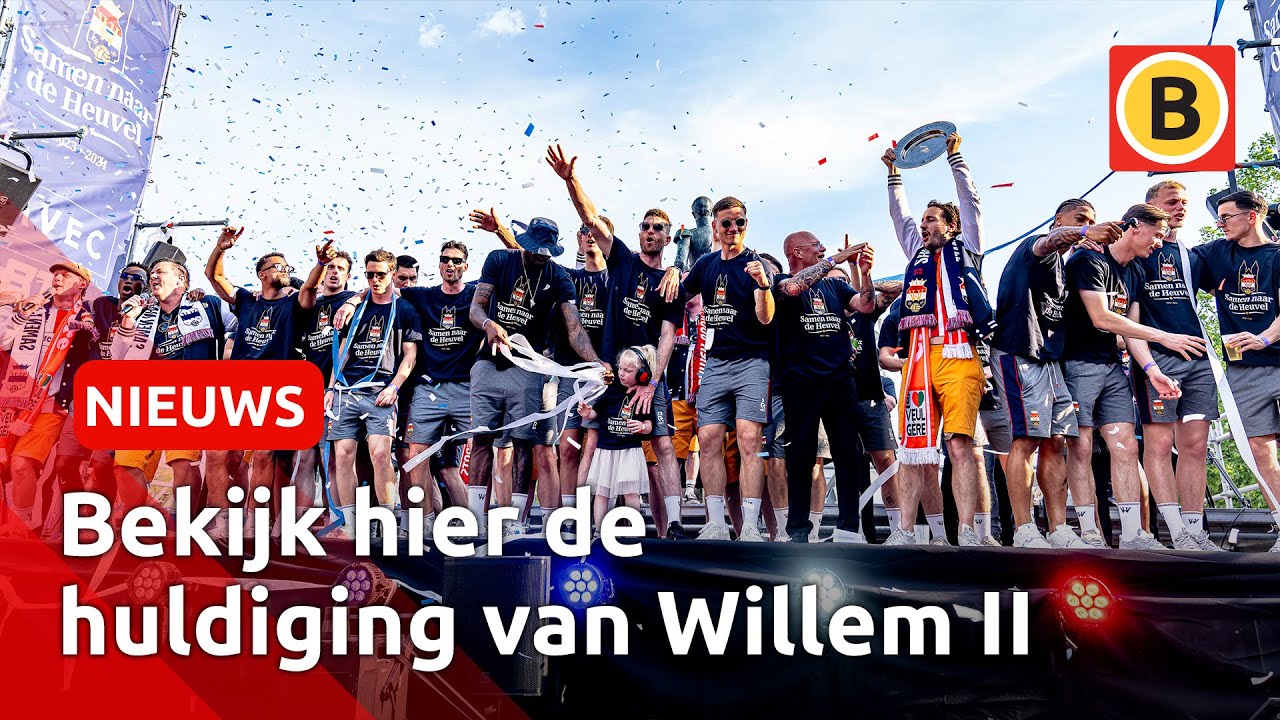 KIJK TERUG: feest in Tilburg tijdens huldiging Willem II! 🎉⚽ | Omroep Brabant