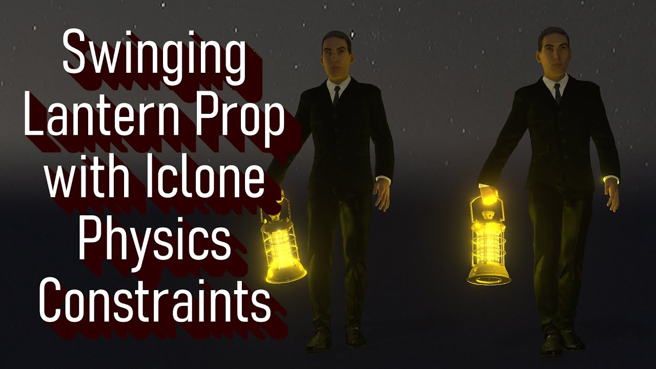 Iclone 8 Tutorial - Swinging Lantern Prop with Physics Constraints