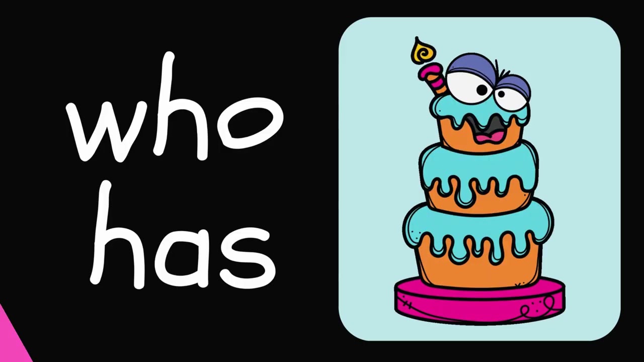 22. Teach Sight Words In Pairs: who has : Kindergarten Video