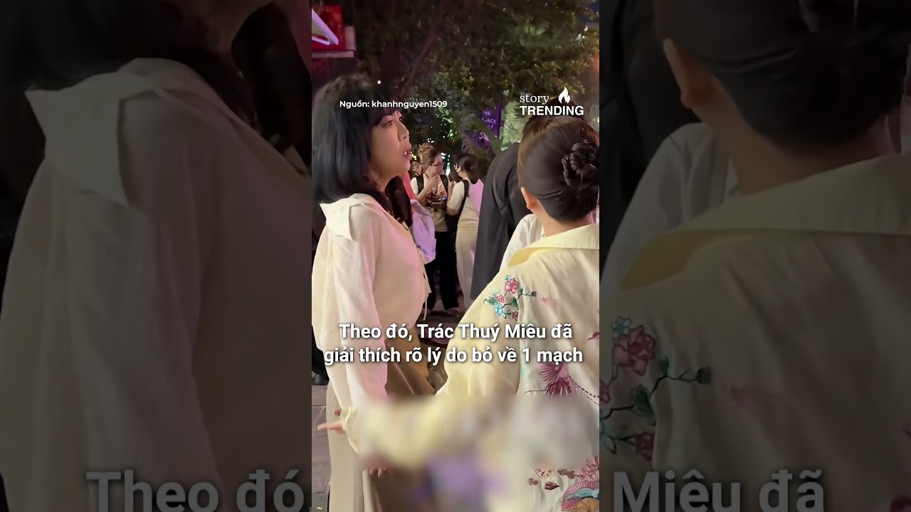 Th&igrave; ra l&yacute; do Tr&aacute;c Thu&yacute; Mi&ecirc;u bỏ về giữa sự kiện l&agrave; v&igrave; đ&oacute;i bụng #shorts #tracthuymieu