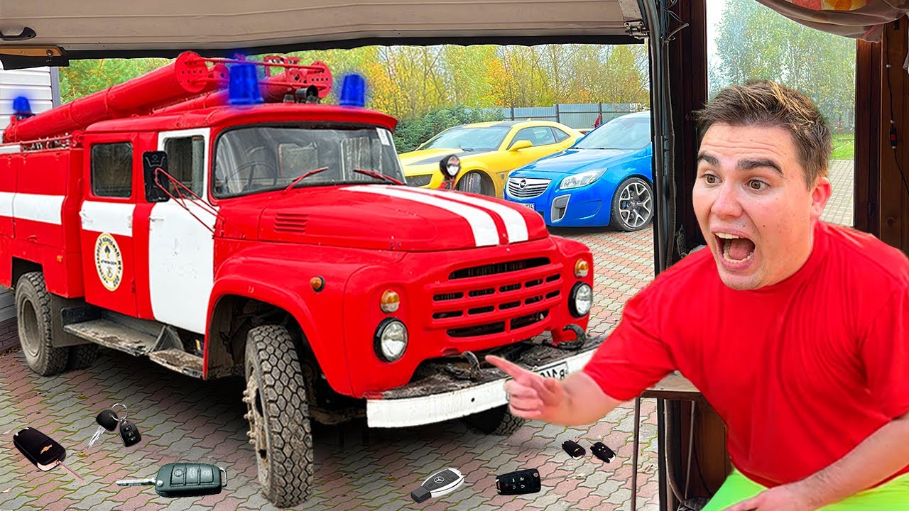 I bought Fire Truck & Started Motorcycle Race VS Police FBI in Pool w/ Top Very Special Comedy Video