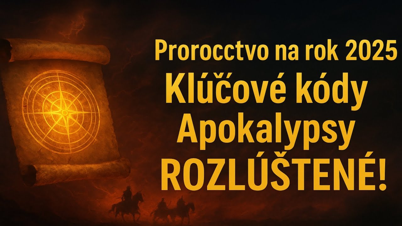 Proroctvo na rok 2025 ⏳ Kľ&uacute;čov&eacute; k&oacute;dy Apokalypsy (666, jazdci, pečate) a ich ROZL&Uacute;&Scaron;TENIE.