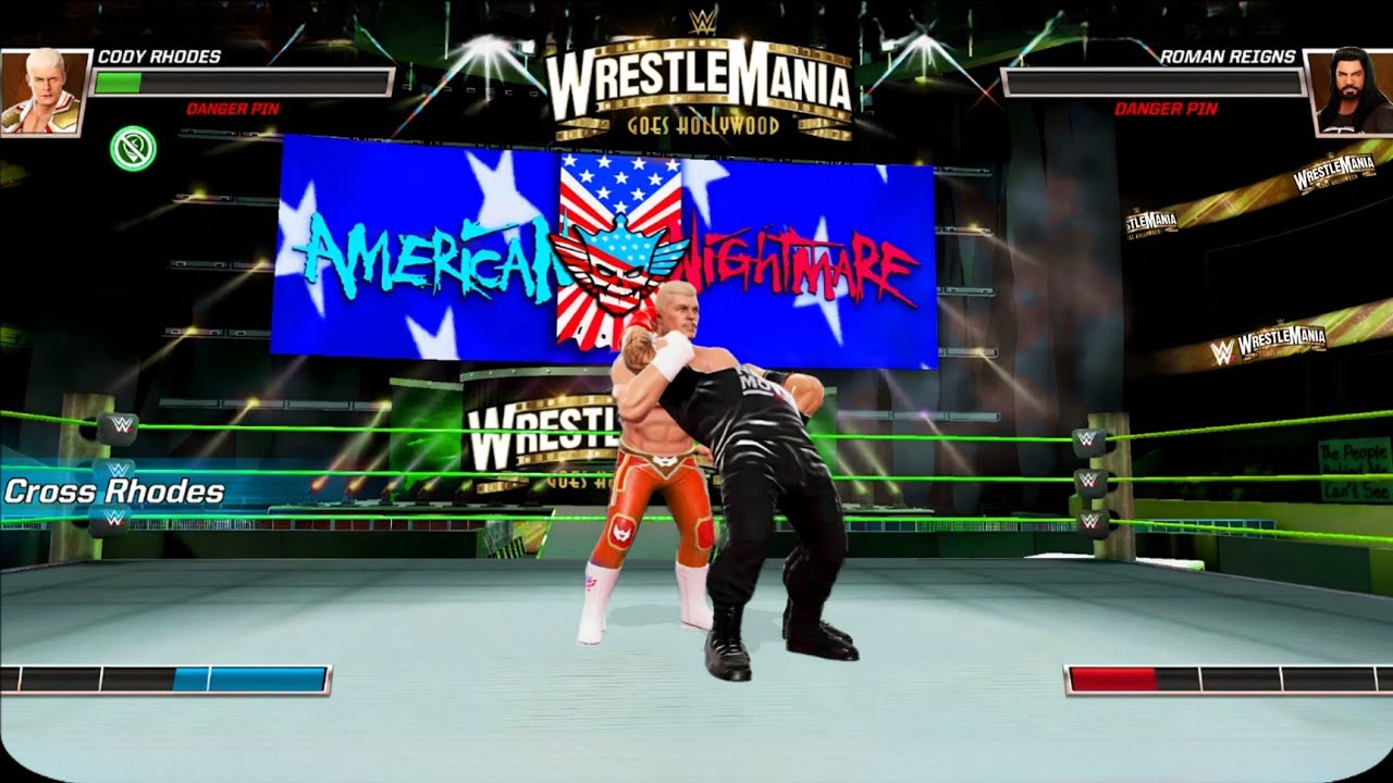WWE WrestleMania 39 Roman Reigns vs Cody Rhodes WWE MAYHEM
