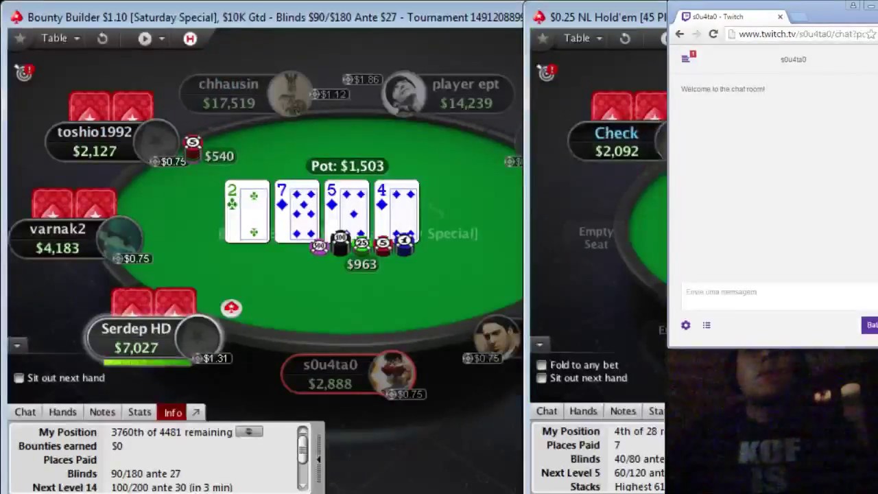 s0u4ta0 - Poker - $0,10 360p e $0,25 45p cravadooo ! First Place