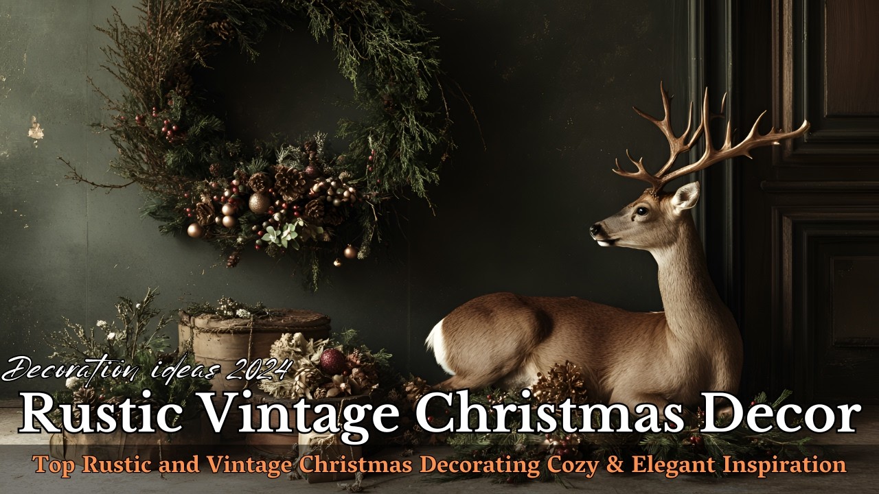Breathtaking Christmas Decor: Merging Rustic Elegance and Vintage Charm