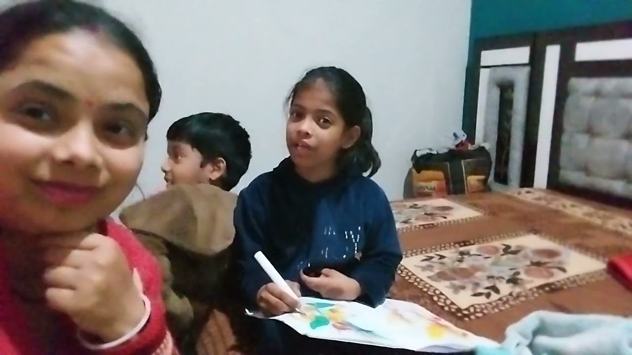 Meri beti ka art and craft ki baate sun lo friends 🧡 #viral video #entertainment #viral