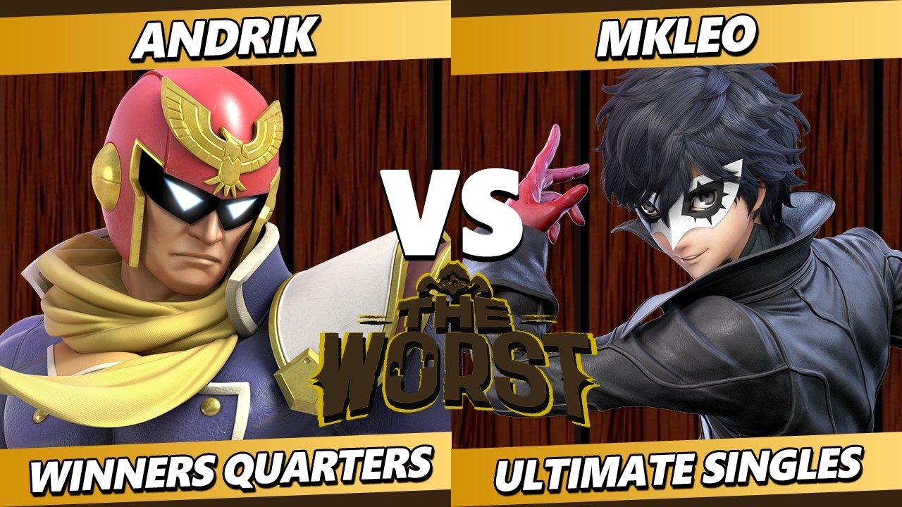 Худшие 15 — MkLeo (Джокер) против Андрика (Капитан Фалькон) в Smash Ultimate — SSBU