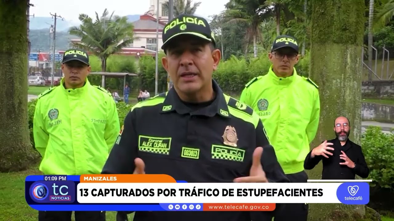 Siete allanamientos en Caldas dejan 13 capturados por tráfico local de estupefacientes