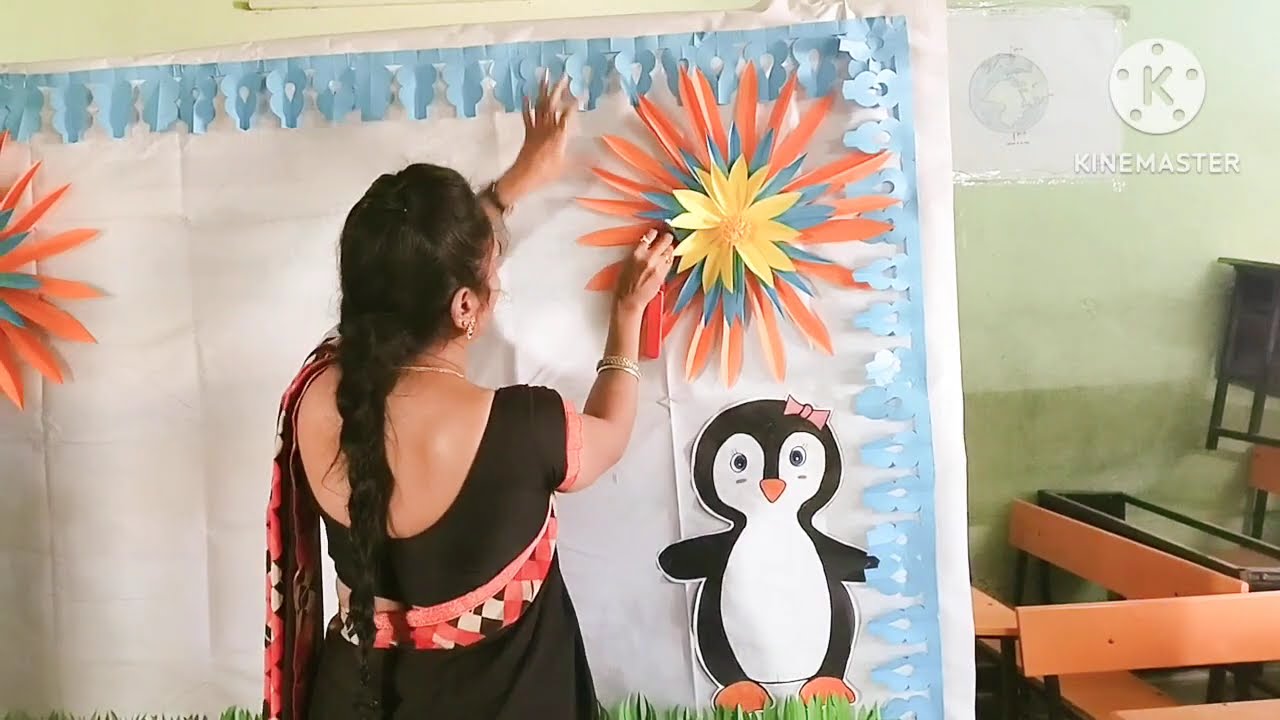 Sports day bulletin board decoration ideas for pre primary...kidz special 💗 Sri Chaitanya school 🏫