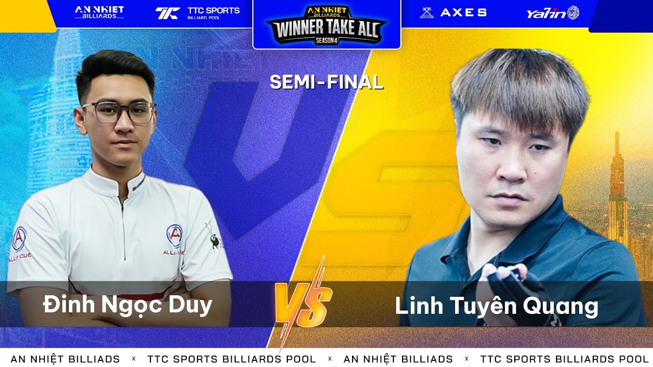 🔴 TRỰC TIẾP BÁN KẾT | AN NHIỆT WINNER TAKE ALL SS4 | ĐINH NGỌC DUY VS TẠ VĂN LINH