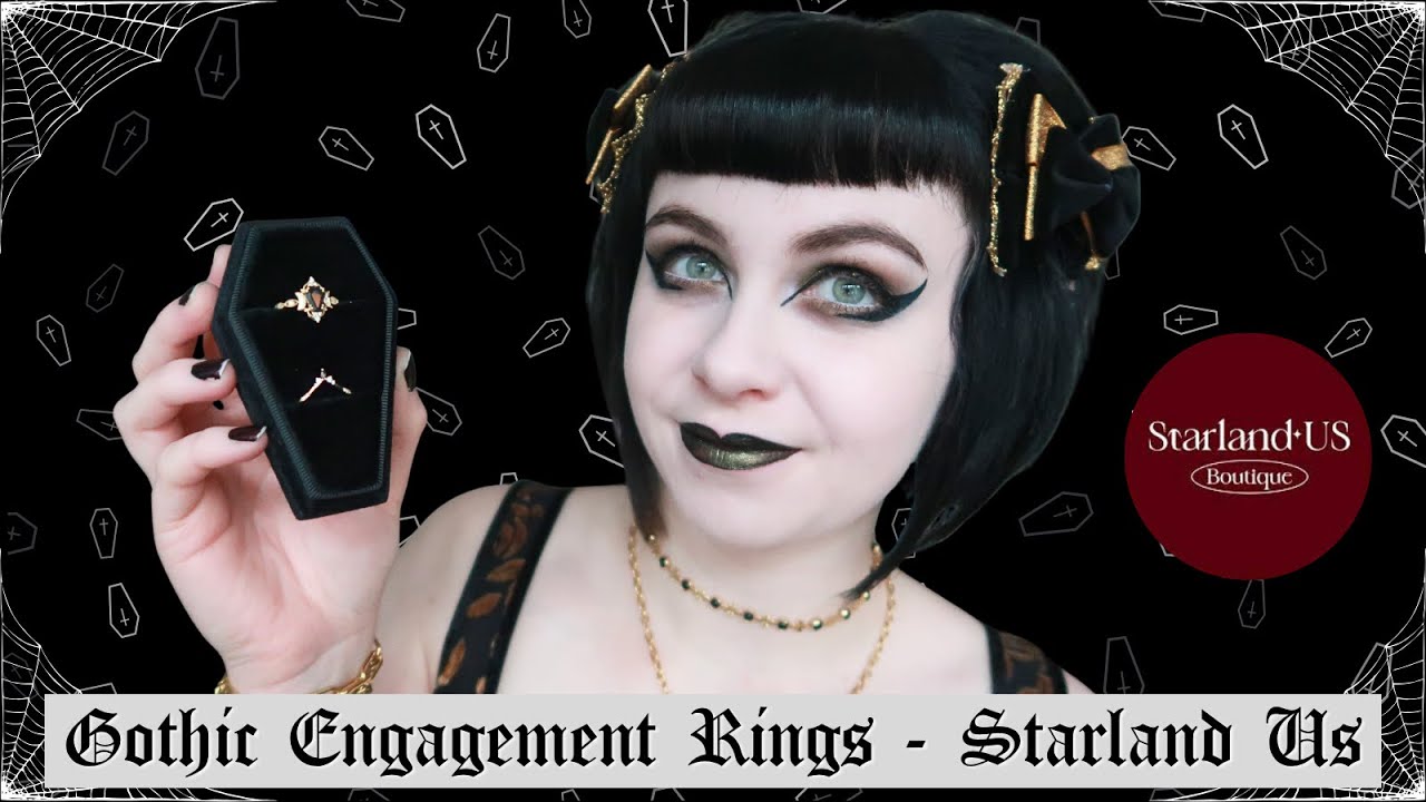 STARLAND US JEWELRY HAUL | Unique Gothic Engagement Rings | Non-traditional wedding jewelry