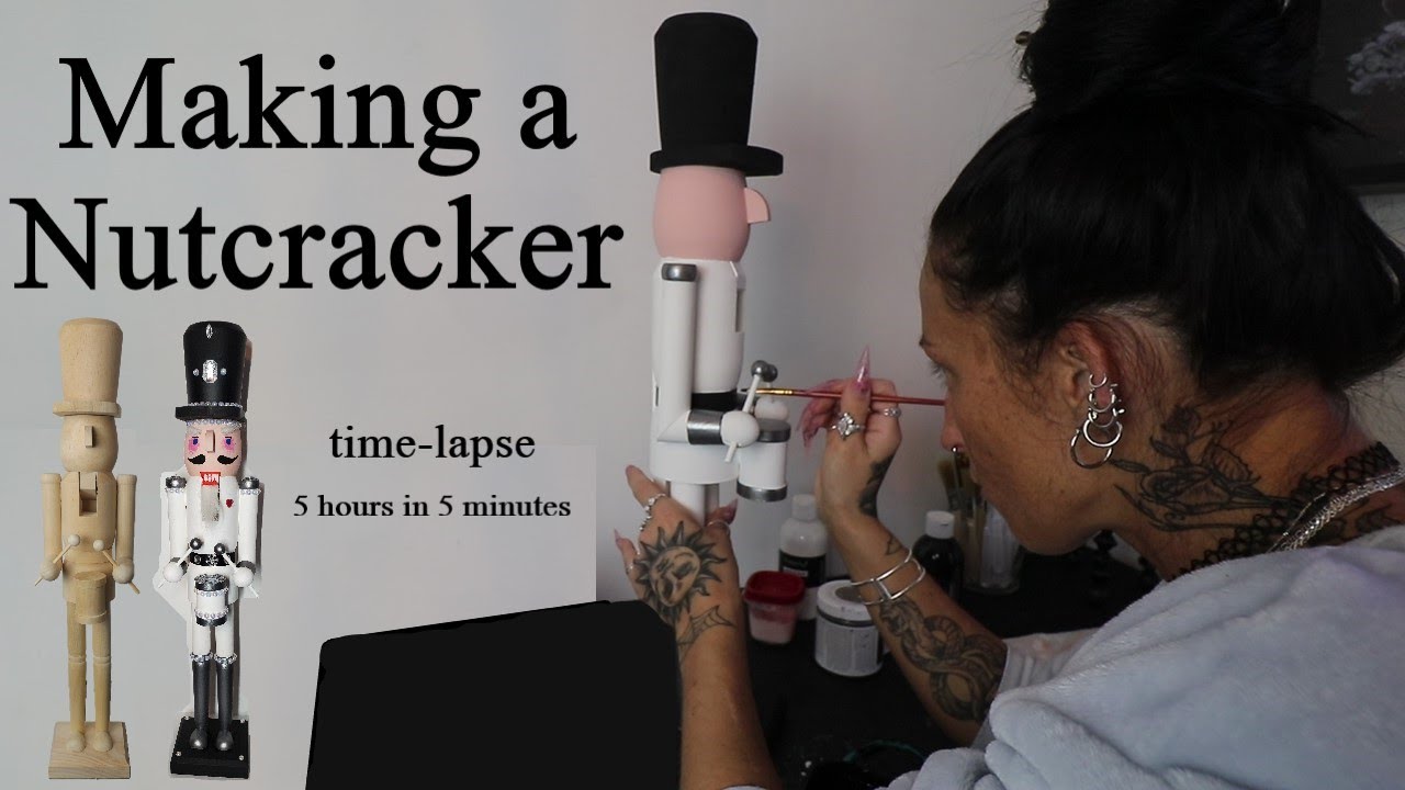 PAINTING A NUTCRACKER! Time-lapse