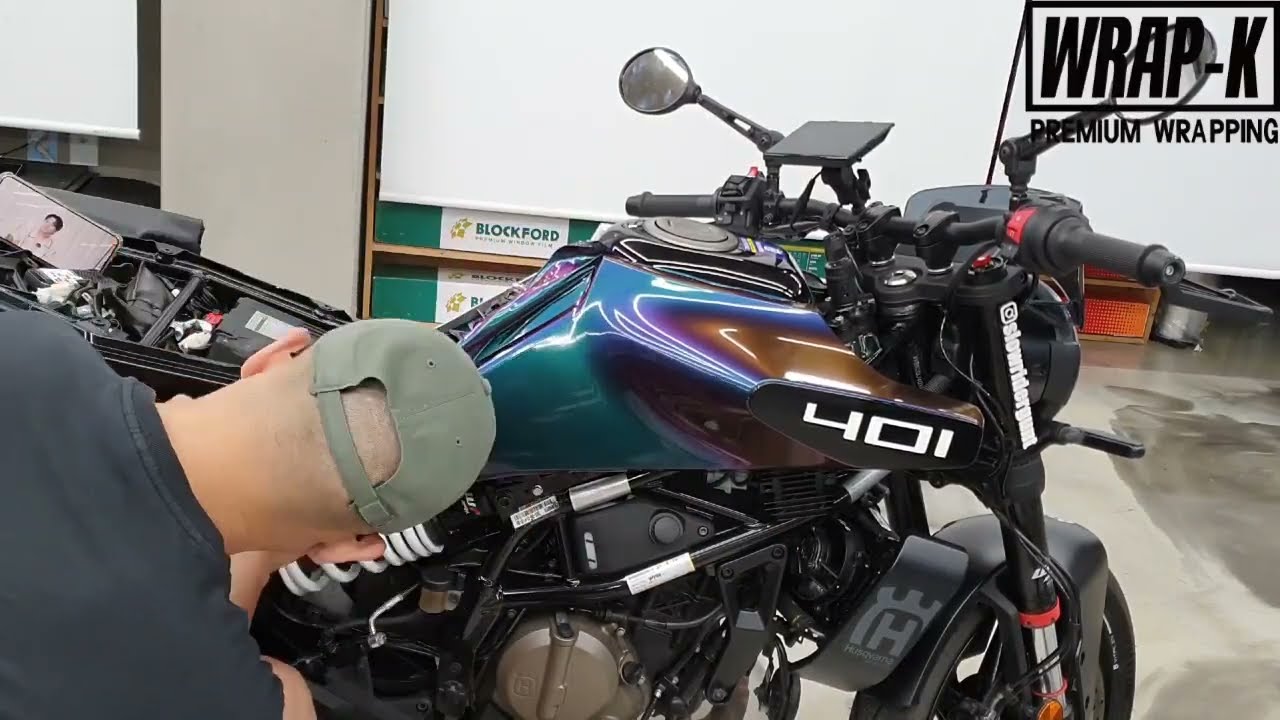 [랩케이] 허스크바나 비트필렌401 오토바이 바이크 랩핑 HUSQVARNA VITPILEN401 MOTORCYCLE WRAPPING