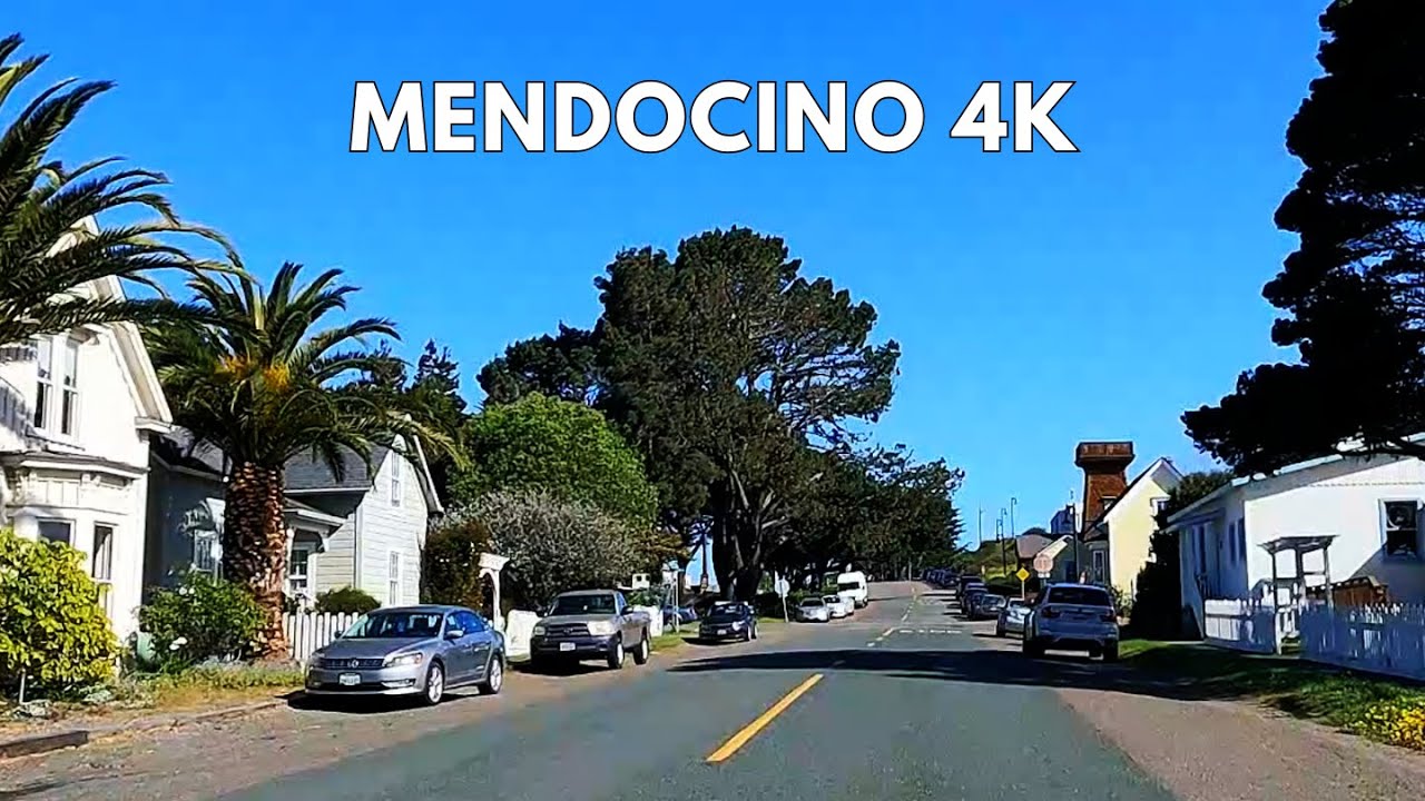 Mendocino 4K Driving Tour | Northern California Scenic Drive Through