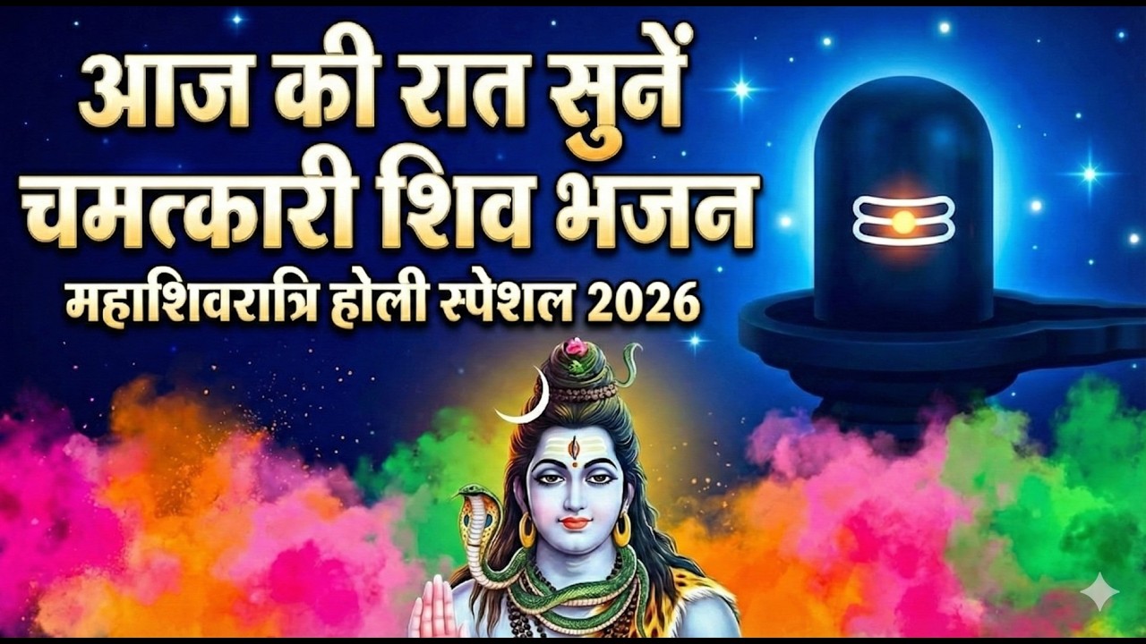 🔱 आज की रात सुनें ये चमत्कारी शिव भजन | महाशिवरात्रि होली स्पेशल 2026 🌸🔥 #bhaktisong
