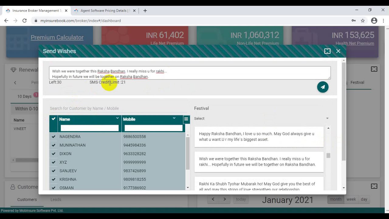 INSURANCE AGENT / BROKER SOFTWARE DEMO PART 1 (ENGLISH)