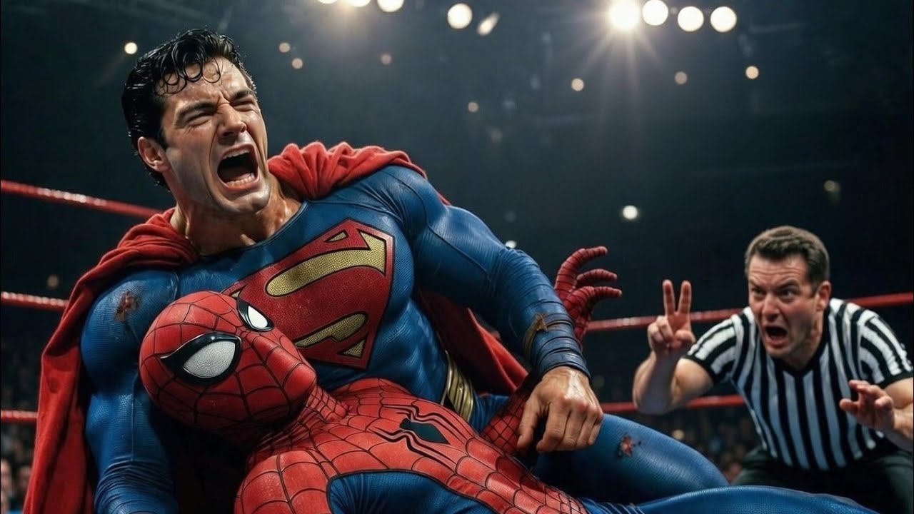 SUPERMAN vs SPIDER-MAN – Epic WWE Battle! Who Wins? 🔥🦸‍♂️🕷️ | Monster Rumble