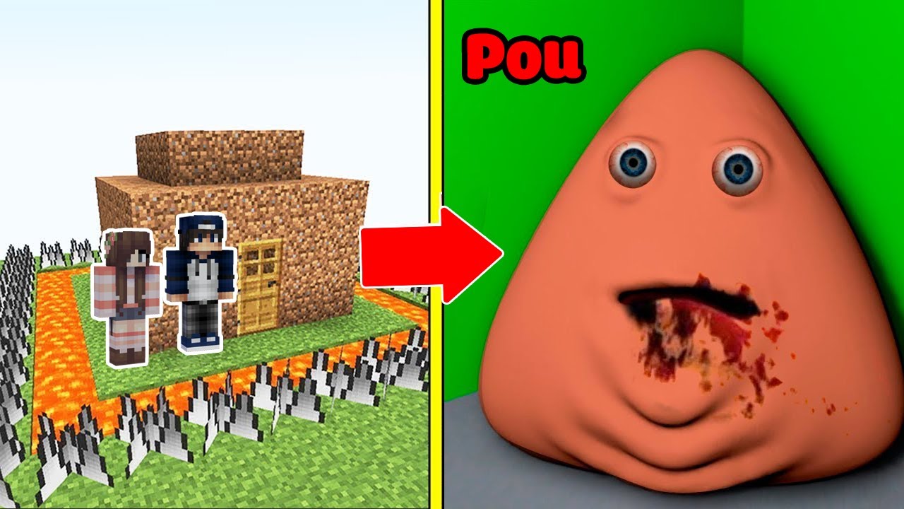 POU Báo Thù Tấn Công Nhà Được Bảo Vệ Bởi bqThanh và Ốc Trong Minecraft