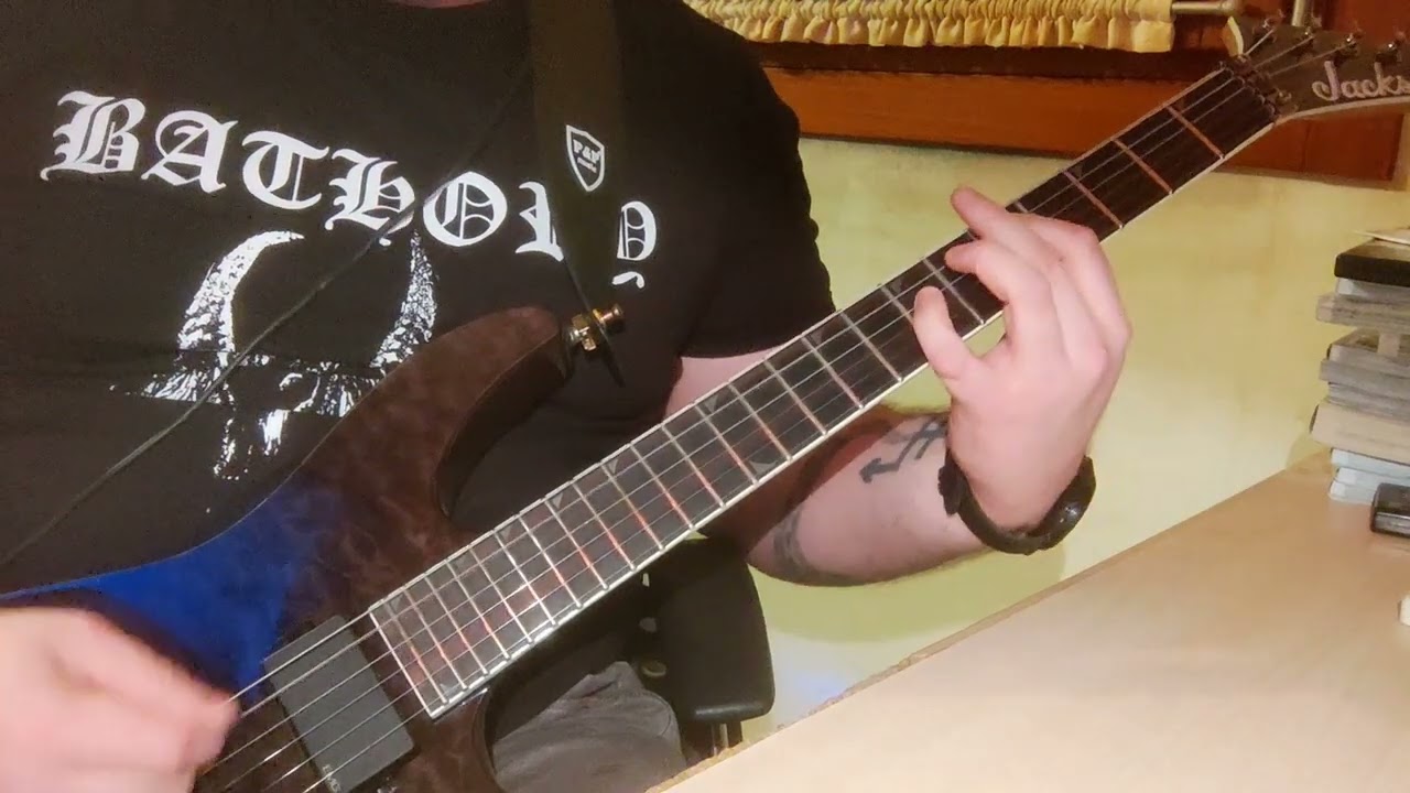 Cruel Force  - Queen of Heresy(cover guitar with solo)+tab in description