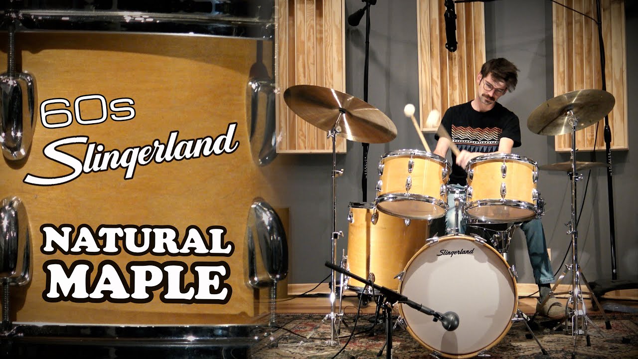 Slingerland 60's Drum Set - Natural Maple