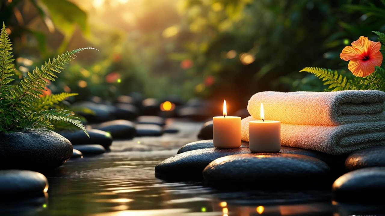 Relaxing Spa Music 🌻 Total Relaxation, Stress Release, Insomnia Cure, Healing Peaceful Water Music