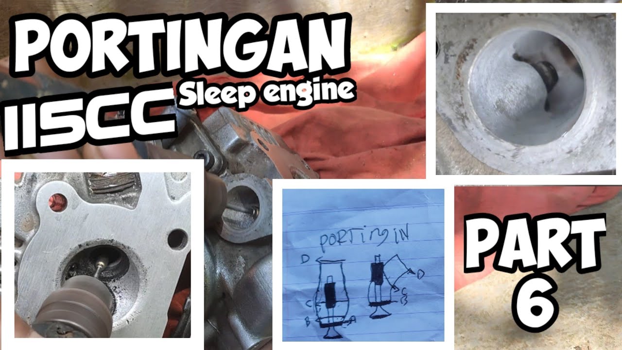 Cara Porting Motor Standar Vega  115cc | Sleep Engine Part 6