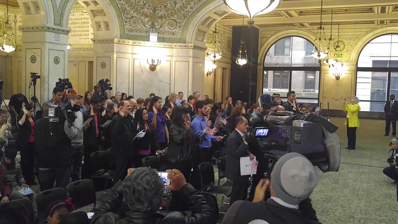 Naturalization ceremony - Chicago Cultural Center - 11/8/16