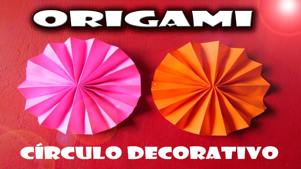 Círculo decorativo De Origami. / Canal ( Mais Artes )