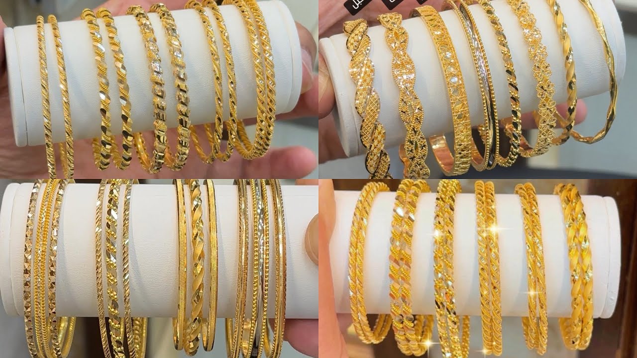 Latest Light Weight Gold Bangle Designs | 2026 Daily Wear Gold Bangles | Trending Gold Bangle #gold 