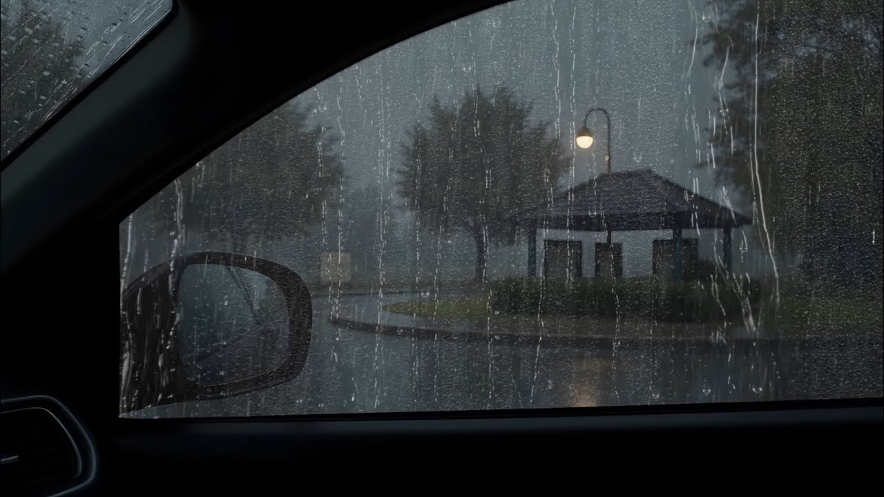 Endless Heavy Rain Washing the Car - Fall Asleep Fast, Calm Your Mind, Sounds for Better Sleep