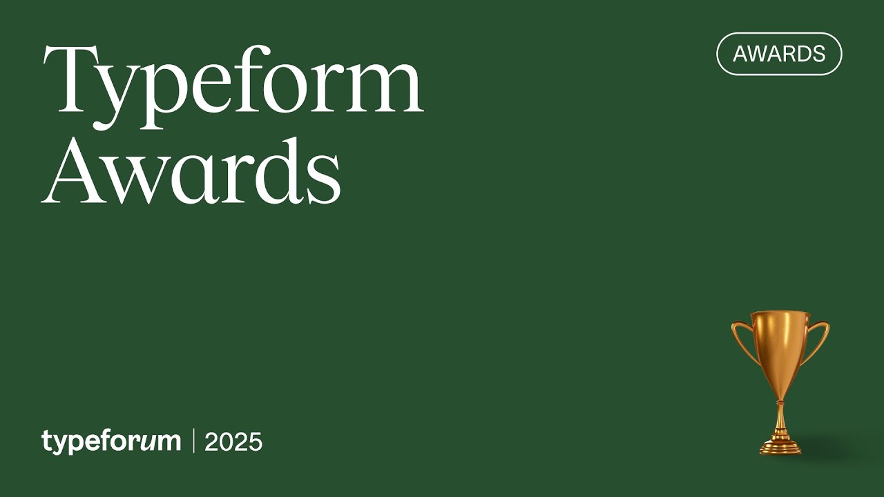 Награды Typeform | Типфорум 2025