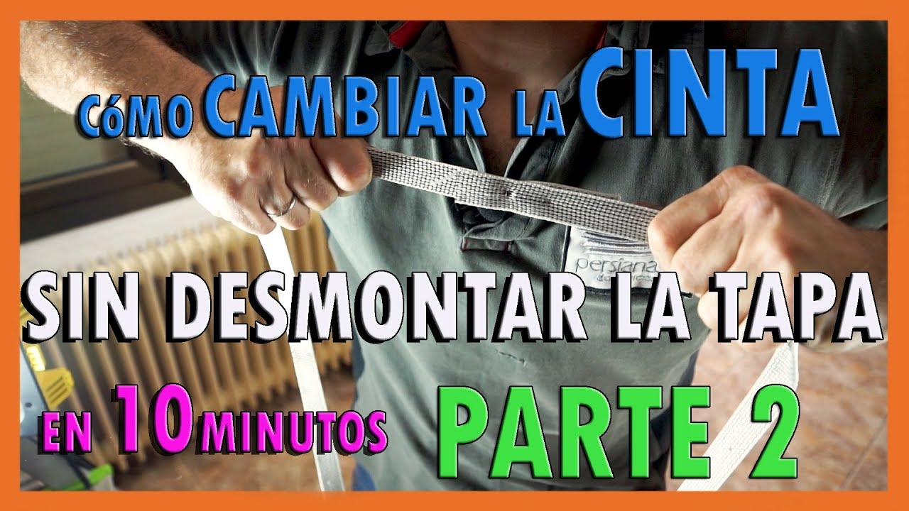 Cómo CAMBIAR la CINTA o CUERDA de una PERSIANA sin DESMONTAR la TAPA - Parte: 2