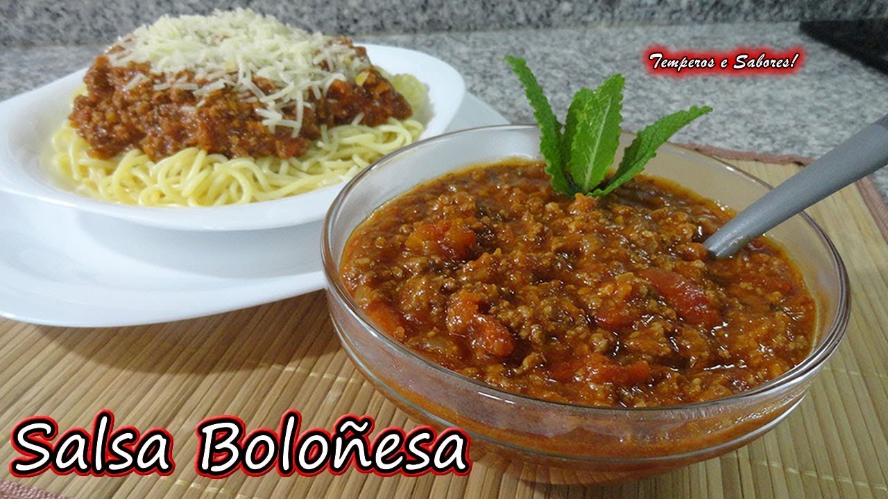 SALSA BOLOÑESA increiblemente fácil y deliciosa