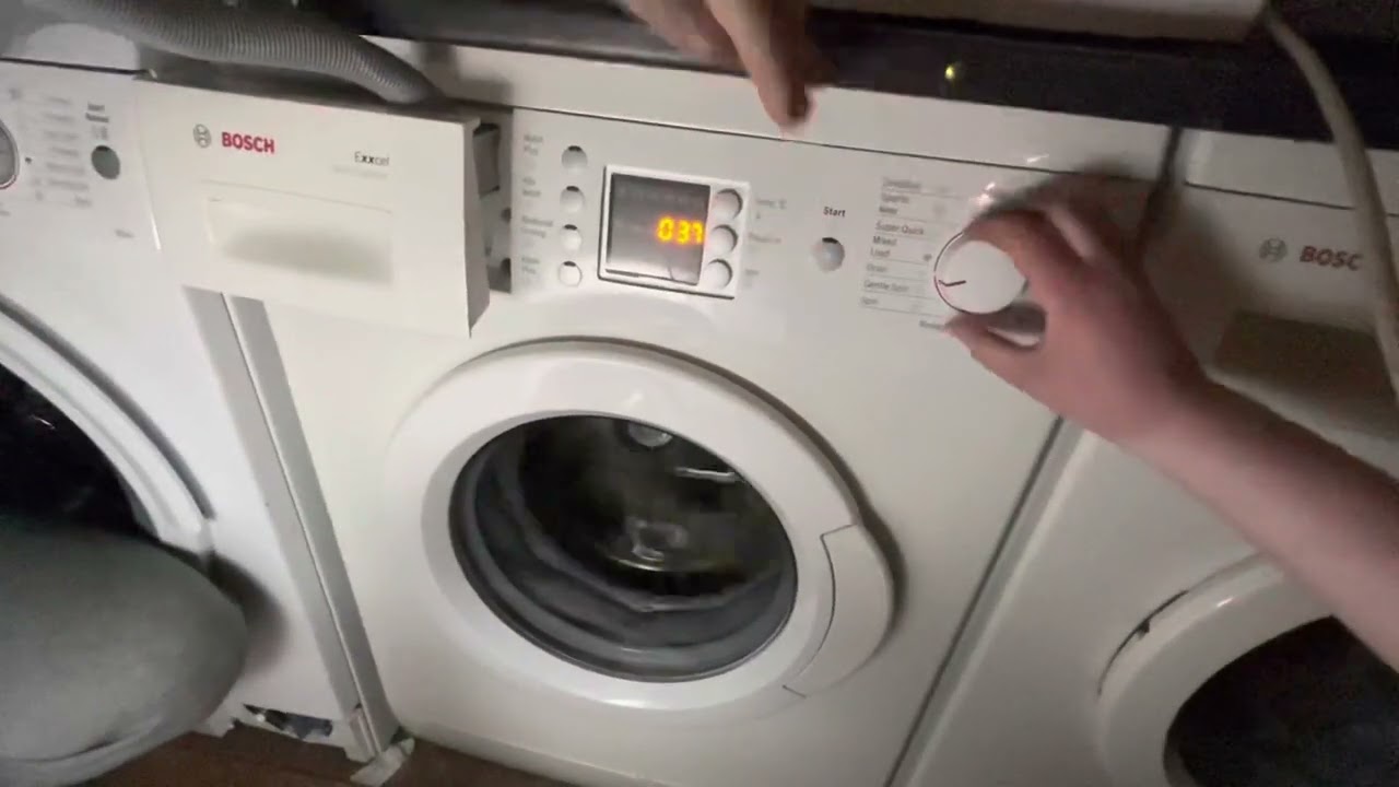 Bosch exxcel 1600 unbalanced service mode spin