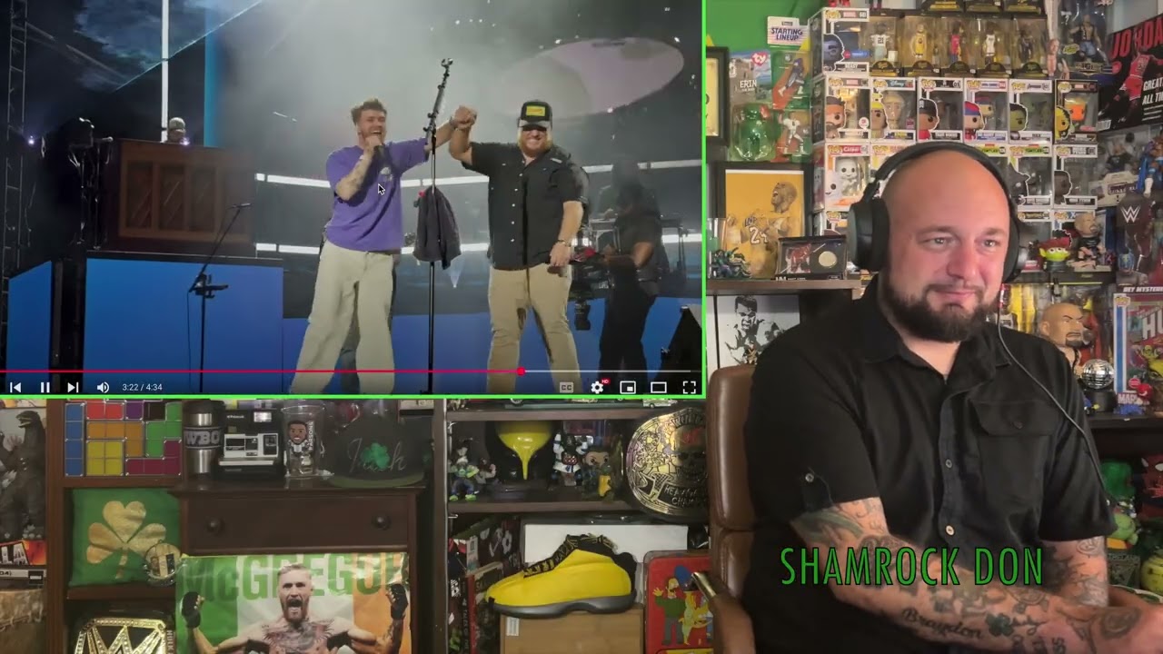 Ordinary @AlexWarren REACTION to Lollapalooza performance Ft. @lukecombs @ShamrockDon_reacts