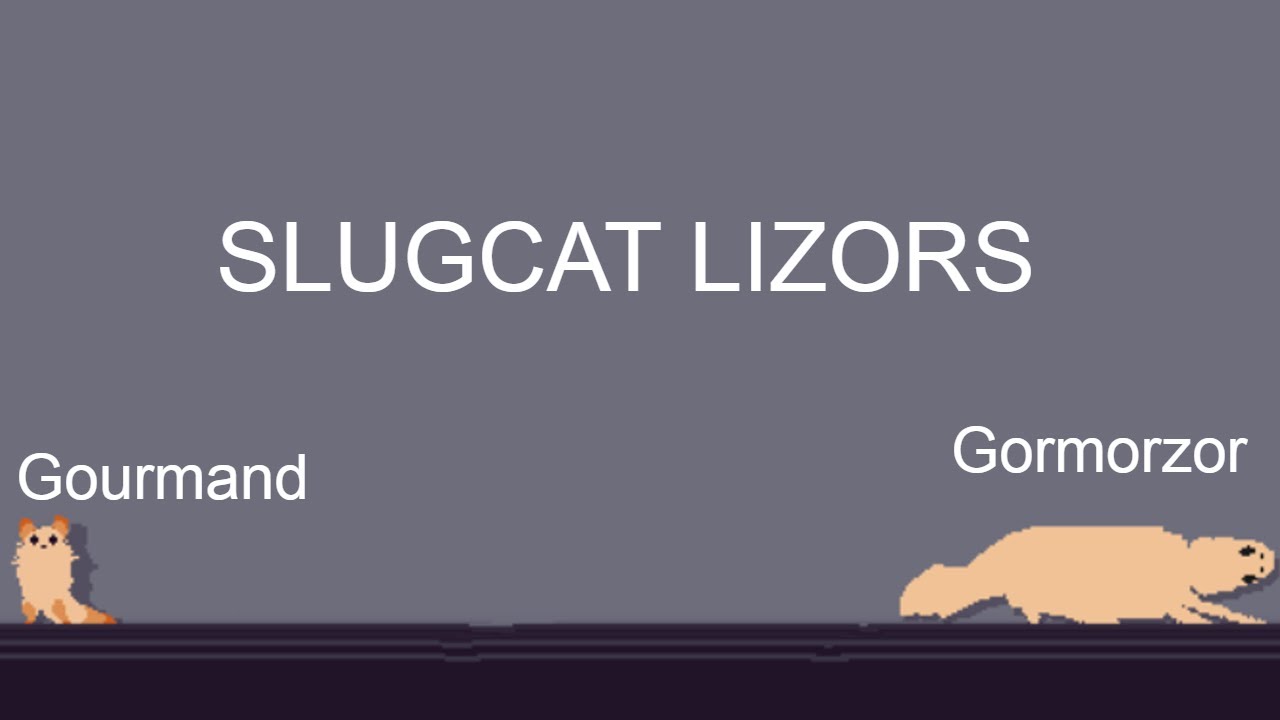 All the Slugcats were turned into Lizors! (Slugcat Lizards mod by Millions5252)