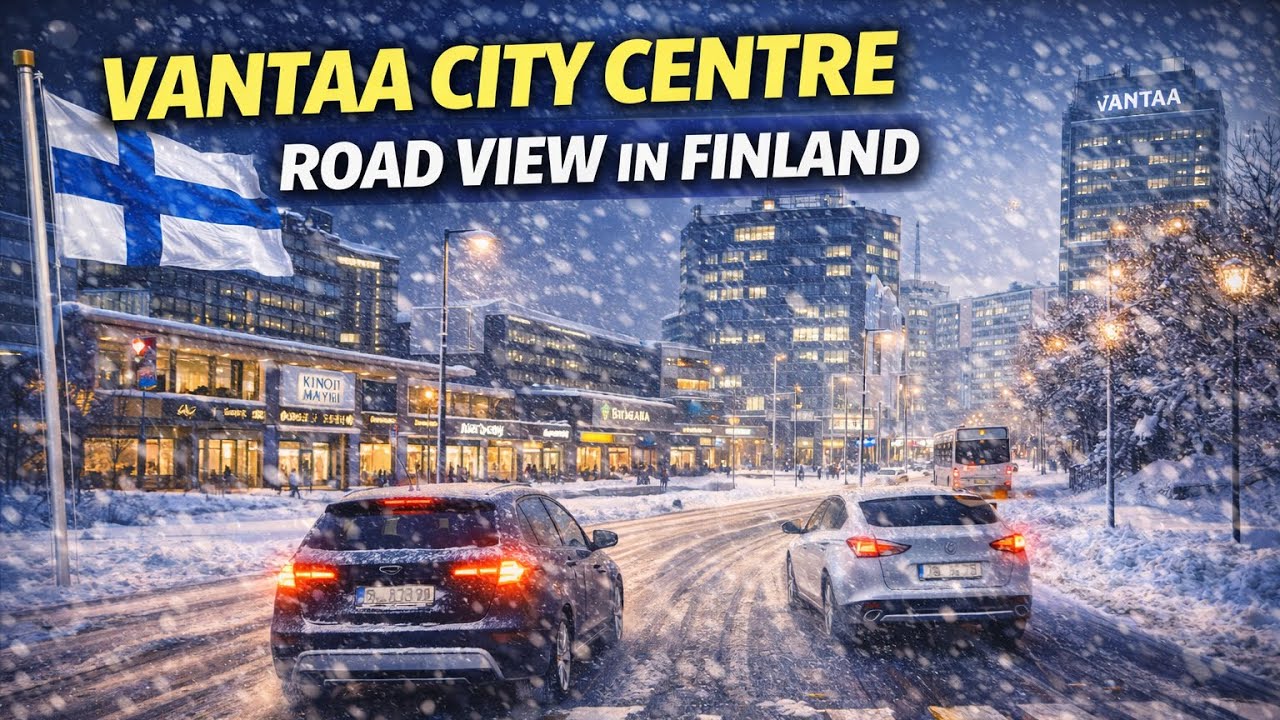 Vantaa City Centre Road View In Finland 