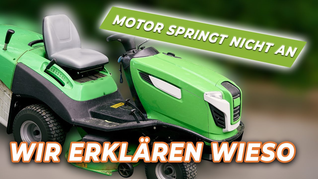 Kein Start? 🚜 Das sind die häufigsten Gründe, warum Ihr Rasentraktor nicht anspringt