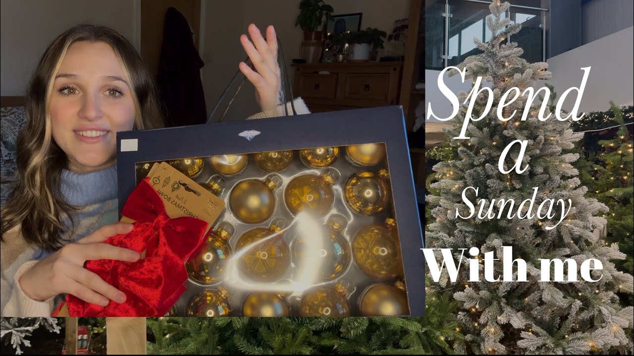 Spend a Sunday with me| Christmas decorations haul 