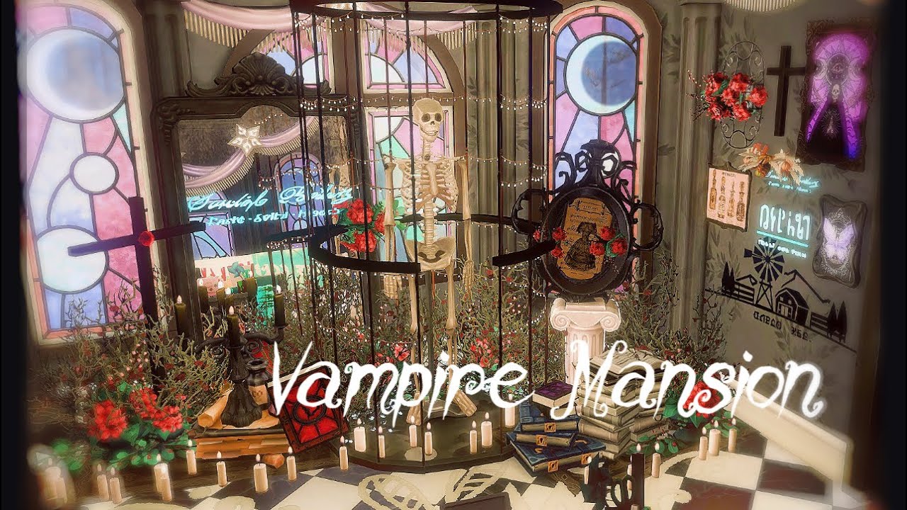 The Sims4 Stop Motion Build |Gothic Vampire Mansion🧛🏻‍♀️✟(NOCC)