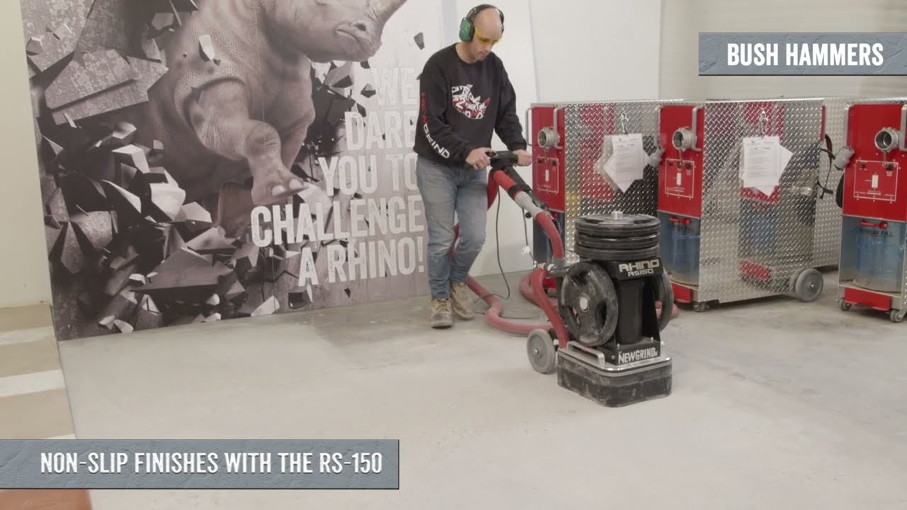 Exterior non slip finishes using the RS150 by NewGrind